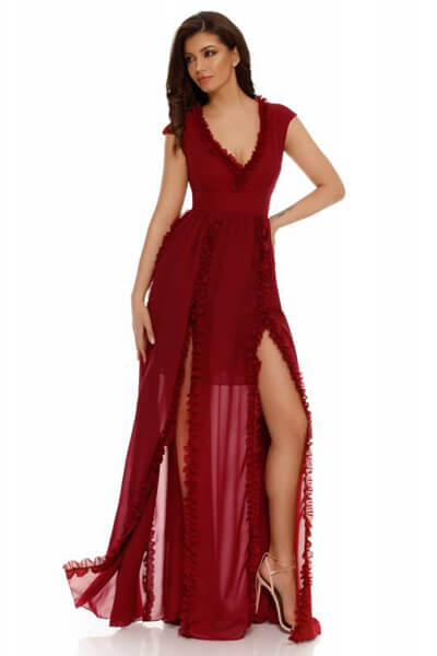 Rochie Alana bordo