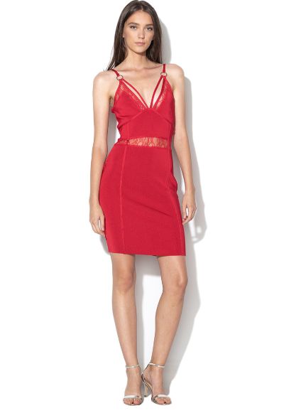 Rochie bodycon cu detalii din dantela (Guess Jeans)