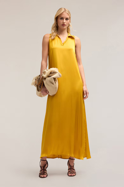 Rochie maxi cu guler - Motivi